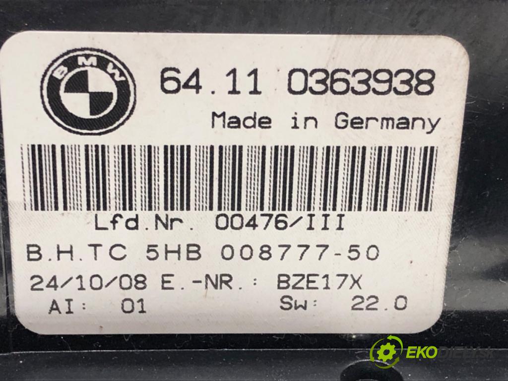 BMW X3 (E83) 2003 - 2011    2.0 sd 130 kW [177 KM] olej napędowy 2007 - 2008  Panel ovládania kúrenia 0363938 (Prepínače, spínače, tlačidlá a ovládače kúrenia)