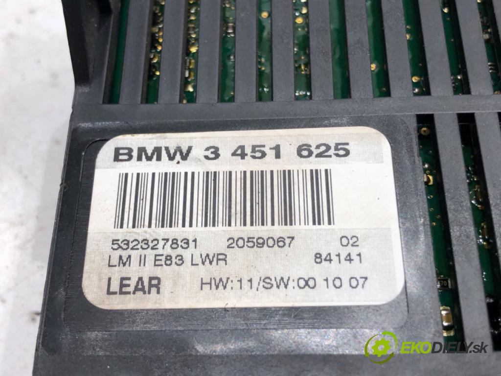 BMW X3 (E83) 2003 - 2011    2.0 sd 130 kW [177 KM] olej napędowy 2007 - 2008  Modul svetiel 3451625 (Ostatné)