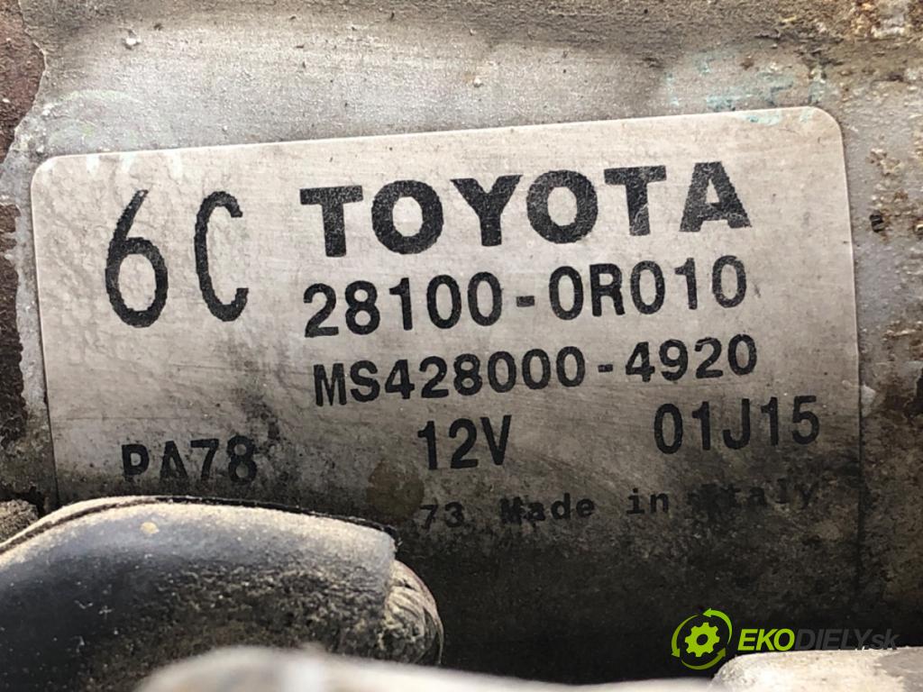 TOYOTA COROLLA Verso (ZER_, ZZE12_, R1_) 2004 - 2009    2.2 D-4D (AUR10_) 100 kW [136 KM] olej napędowy 2005 - 2009  Štartér 28100-0R010 (Štartéry)