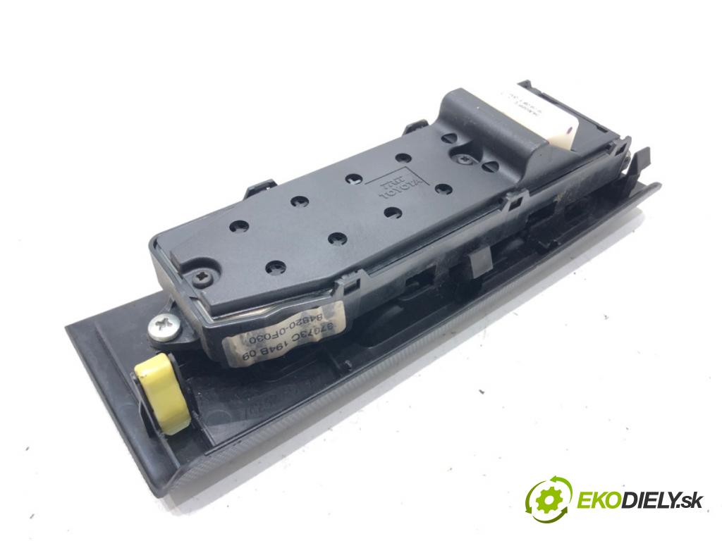 TOYOTA COROLLA Verso (ZER_, ZZE12_, R1_) 2004 - 2009    2.2 D-4D (AUR10_) 100 kW [136 KM] olej napędowy 2005 - 2009  Prepínač okien 84820-0F030 (Prepínače, spínače, tlačidlá a ovládače kúrenia)