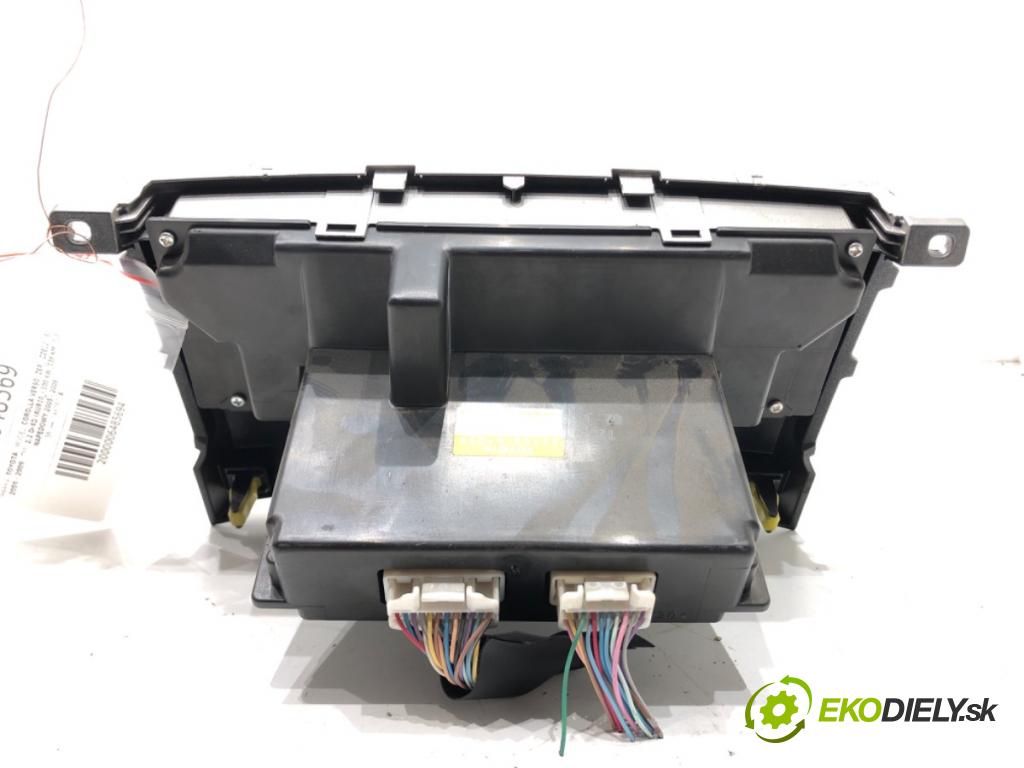 TOYOTA COROLLA Verso (ZER_, ZZE12_, R1_) 2004 - 2009    2.2 D-4D (AUR10_) 100 kW [136 KM] olej napędowy 2005 - 2009  Panel ovládania kúrenia 55900-0F030 (Prepínače, spínače, tlačidlá a ovládače kúrenia)