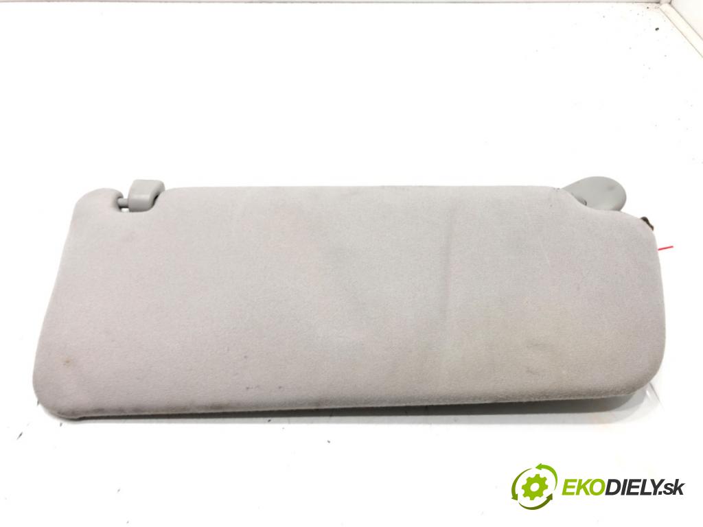 TOYOTA COROLLA Verso (ZER_, ZZE12_, R1_) 2004 - 2009    2.2 D-4D (AUR10_) 100 kW [136 KM] olej napędowy 2005 - 2009  Clona slnečná ľavy