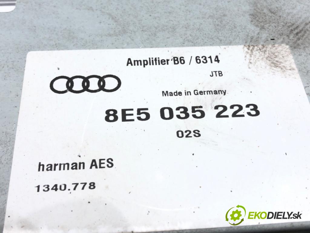AUDI A4 B7 (8EC) 2004 - 2008    1.6 75 kW [102 KM] benzyna 2004 - 2008  Zosilňovač 8E5035223 (Zosilňovače)