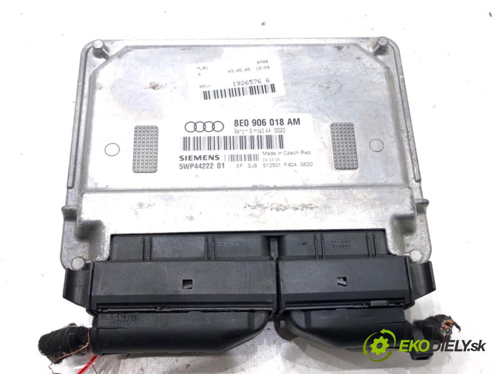 AUDI A4 B7 (8EC) 2004 - 2008    1.6 75 kW [102 KM] benzyna 2004 - 2008  riadiaca jednotka Motor 8E0906018AM (Riadiace jednotky)