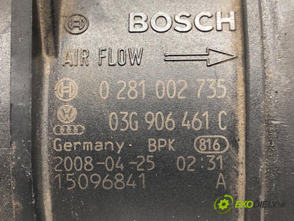 AUDI A4 B8 Avant (8K5) 2007 - 2015    2.0 TDI 105 kW [143 KM] olej napędowy 2008 - 2015  Váha vzduchu 03G906461C (Váhy vzduchu)