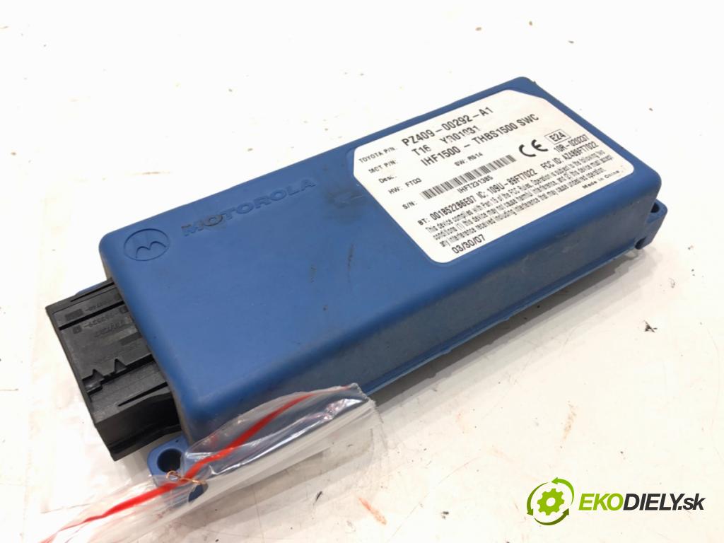 TOYOTA COROLLA Verso (ZER_, ZZE12_, R1_) 2004 - 2009    2.2 D-4D (AUR10_) 100 kW [136 KM] olej napędowy 2005 - 2009  Modul telefónu PZ409-00292-A1 (Ostatné)