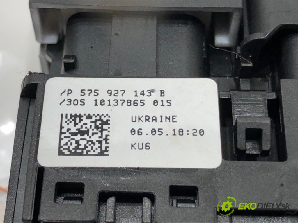 SEAT ATECA (KH7, KHP) 2016 - 2022    1.4 TSI 110 kW [150 KM] benzyna 2016 - 2022  Prepínač otvárania dverí 575927143B (Prepínače, spínače, tlačidlá a ovládače kúrenia)