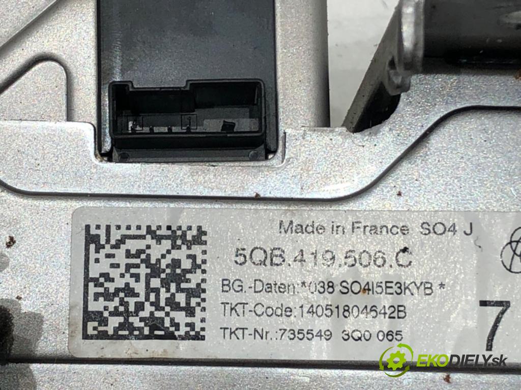 SEAT ATECA (KH7, KHP) 2016 - 2022    1.4 TSI 110 kW [150 KM] benzyna 2016 - 2022  Hriadeľ, tyč volantu 5QB419506C (Tyče riadenia (volantu))