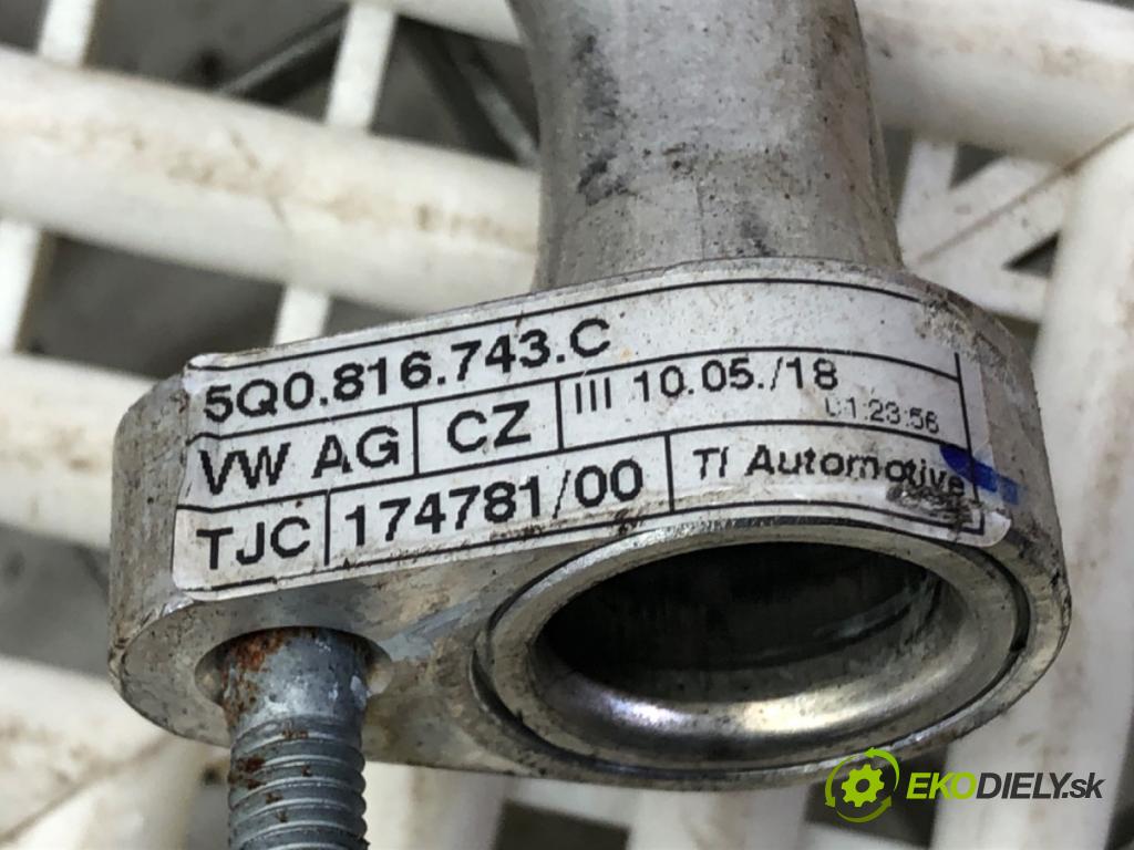 SEAT ATECA (KH7, KHP) 2016 - 2022    1.4 TSI 110 kW [150 KM] benzyna 2016 - 2022  rúrka klimatizácie 5Q0816743C (Rúrky klimatizácie)