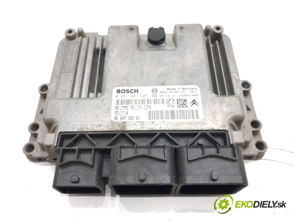 PEUGEOT 207 SW (WK_) 2007 - 2013    1.4 16V 70 kW [95 KM] benzyna 2007 - 2013  riadiaca jednotka Motor 9663193780 (Riadiace jednotky)
