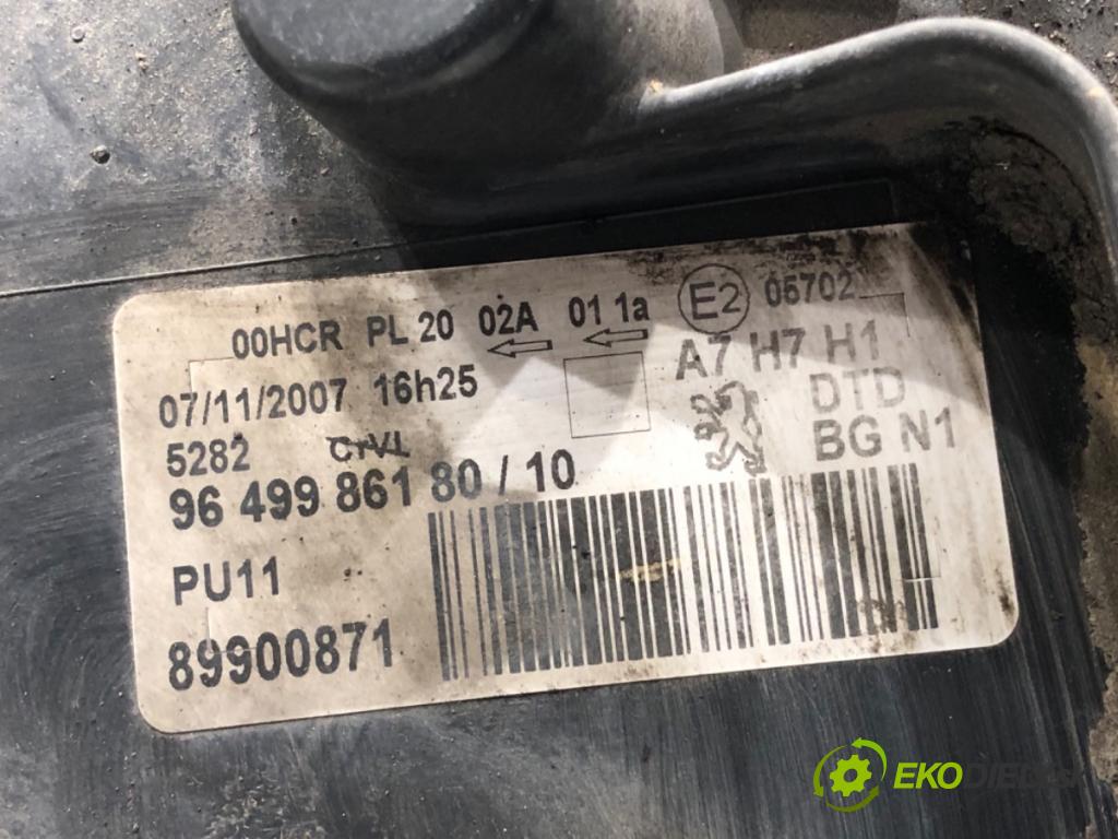 PEUGEOT 207 SW (WK_) 2007 - 2013    1.4 16V 70 kW [95 KM] benzyna 2007 - 2013  Svetlomet pravy predný 9649986180