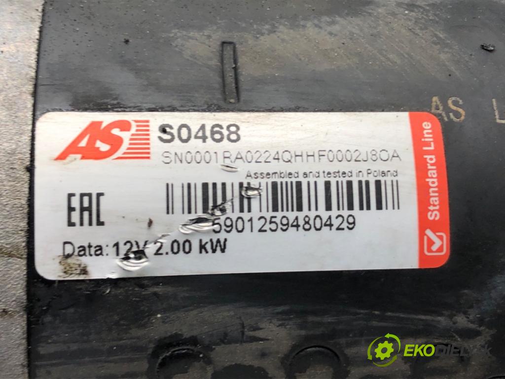 AUDI A4 B7 Avant (8ED) 2004 - 2008    2.0 TDI 103 kW [140 KM] olej napędowy 2004 - 2008  Štartér  (Štartéry)