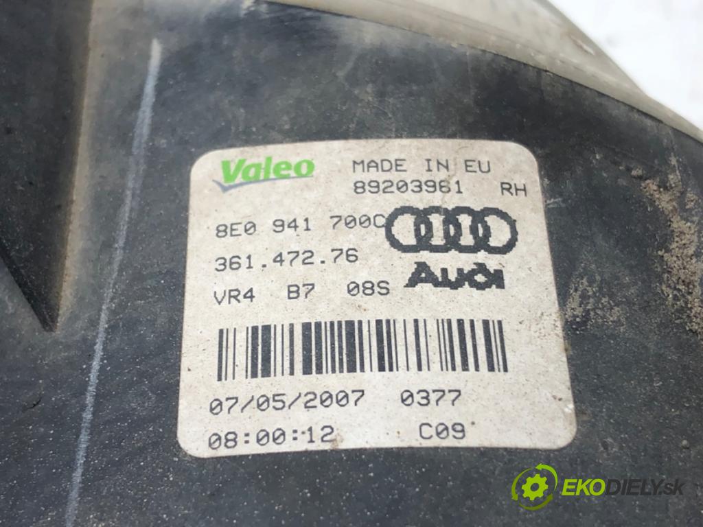 AUDI A4 B7 Avant (8ED) 2004 - 2008    2.0 TDI 103 kW [140 KM] olej napędowy 2004 - 2008  hmlové svetlo, hmlovka pravý přední část 8E0941700C