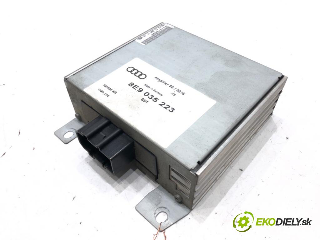 AUDI A4 B6 Avant (8E5) 2000 - 2005    1.9 TDI 96 kW [130 KM] olej napędowy 2001 - 2004  Zosilňovač 8E9035223 (Zosilňovače)