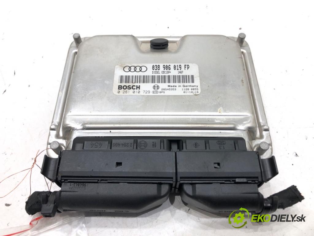 AUDI A4 B6 Avant (8E5) 2000 - 2005    1.9 TDI 96 kW [130 KM] olej napędowy 2001 - 2004  riadiaca jednotka Motor 038986019FP (Riadiace jednotky)