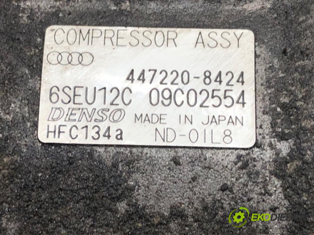 AUDI A4 B6 Avant (8E5) 2000 - 2005    1.9 TDI 96 kW [130 KM] olej napędowy 2001 - 2004  kompresor klimatizace 447220-8424 (Kompresory)