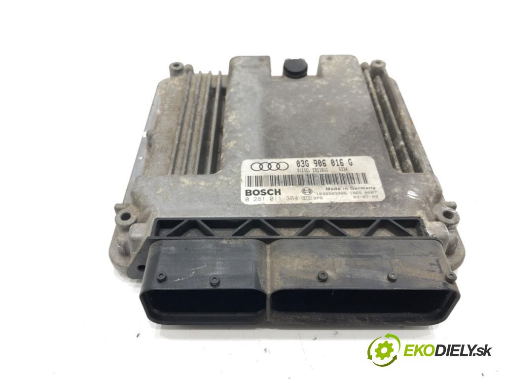 AUDI A3 (8P1) 2003 - 2013    2.0 TDI 16V 103 kW [140 KM] olej napędowy 2003 - 2012  riadiaca jednotka Motor 03G906016G 0281011364 (Riadiace jednotky)