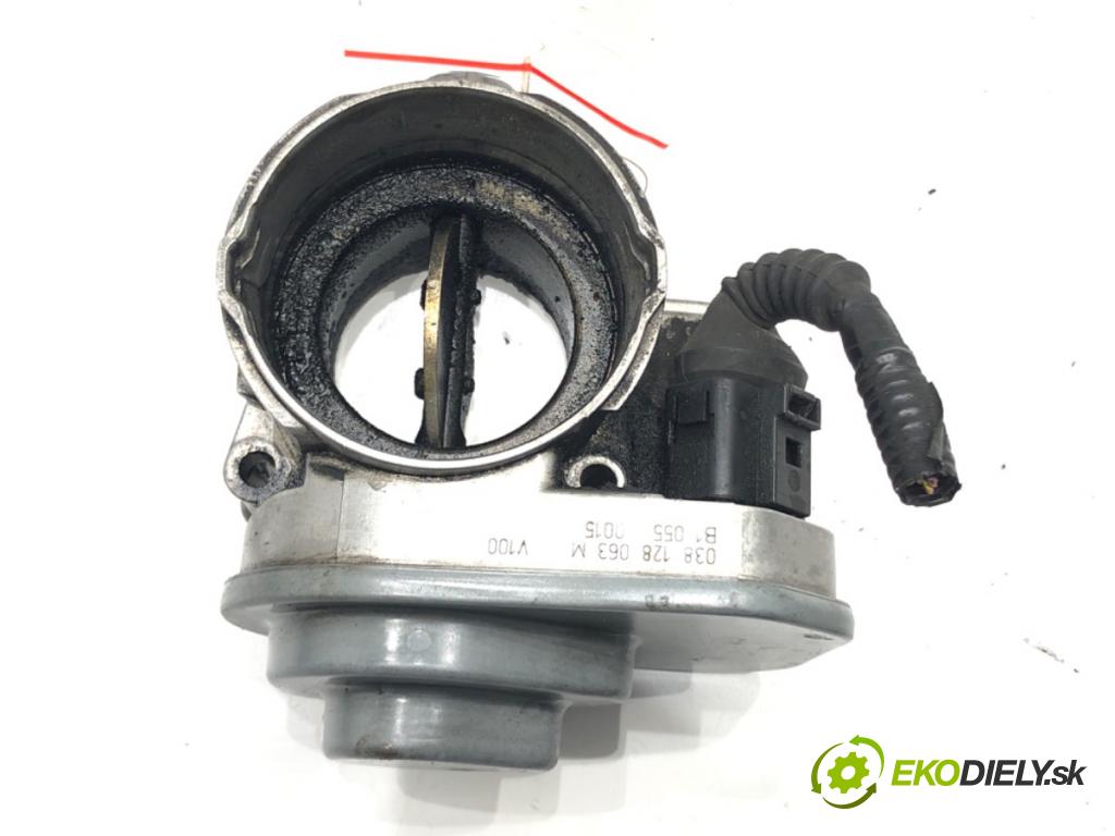 AUDI A3 (8P1) 2003 - 2013    2.0 TDI 16V 103 kW [140 KM] olej napędowy 2003 - 2012  Škrtiaca klapka 038128063M (Škrtiace klapky)