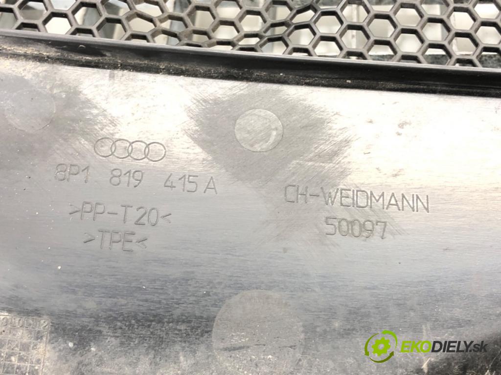 AUDI A3 (8P1) 2003 - 2013    2.0 TDI 16V 103 kW [140 KM] olej napędowy 2003 - 2012  Torpédo, plast pod čelné okno 8P1819415A (Torpéda)