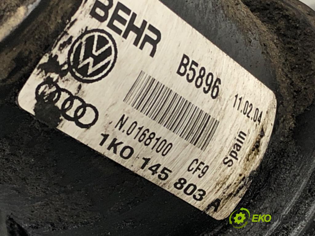 AUDI A3 (8P1) 2003 - 2013    2.0 TDI 16V 103 kW [140 KM] olej napędowy 2003 - 2012  intercooler 1K0145803A (Chladiče nasávaného vzduchu (intercoolery))