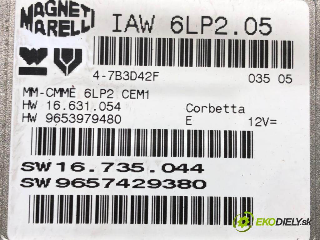 CITROEN C4 I (LC_) 2004 - 2014    1.4 16V 65 kW [88 KM] benzyna 2004 - 2011  riadiaca jednotka Motor 9657429380 (Riadiace jednotky)