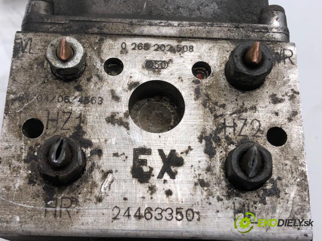 OPEL ZAFIRA A nadwozie wielkoprzestrzenne (MPV) (T98) 1999 - 2005    2.0 OPC (F75) 147 kW [200 KM] benzyna 2002 - 2005  Pumpa ABS 0265202508 24463350 (Pumpy ABS)