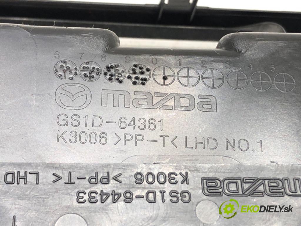 MAZDA 6 Kombi (GH) 2007 - 2013    2.0 MZR (GHEFW) 114 kW [155 KM] benzyna 2010 - 2013  Držiak na nápoje GS1D-64361 (Úchyty, držiaky na nápoje)