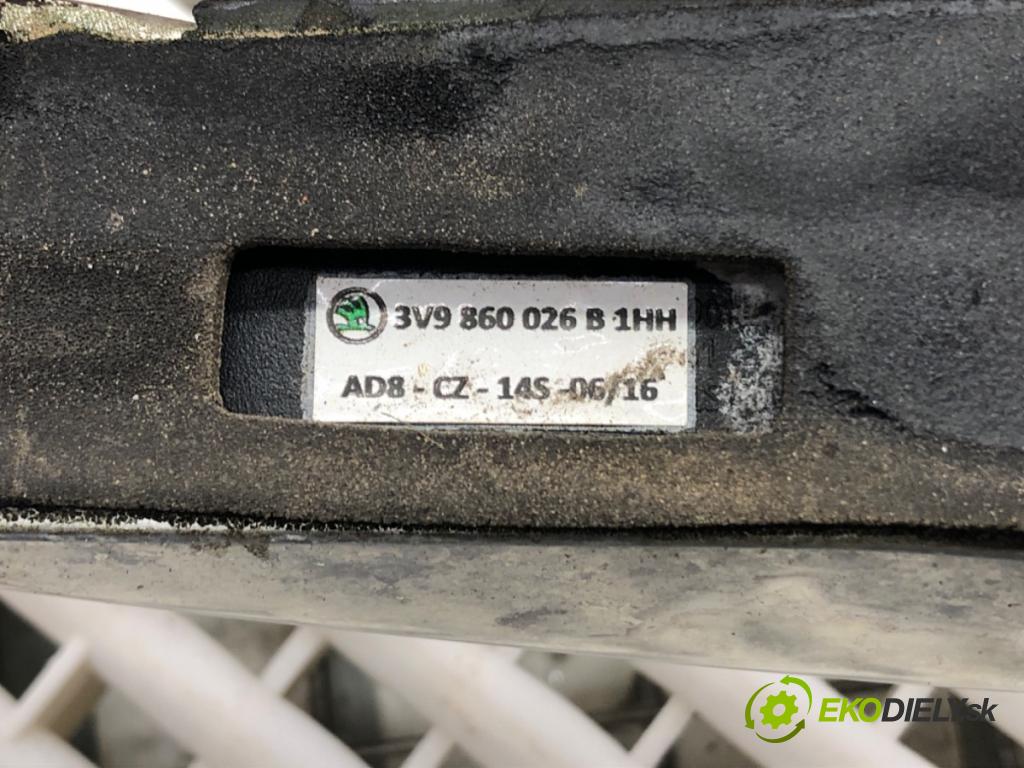 SKODA SUPERB III Kombi (3V5) 2015 - 2022    2.0 TSI 4x4 206 kW [280 KM] benzyna 2015 - 2022  zábradlí: STŘECHA 3V9860026B