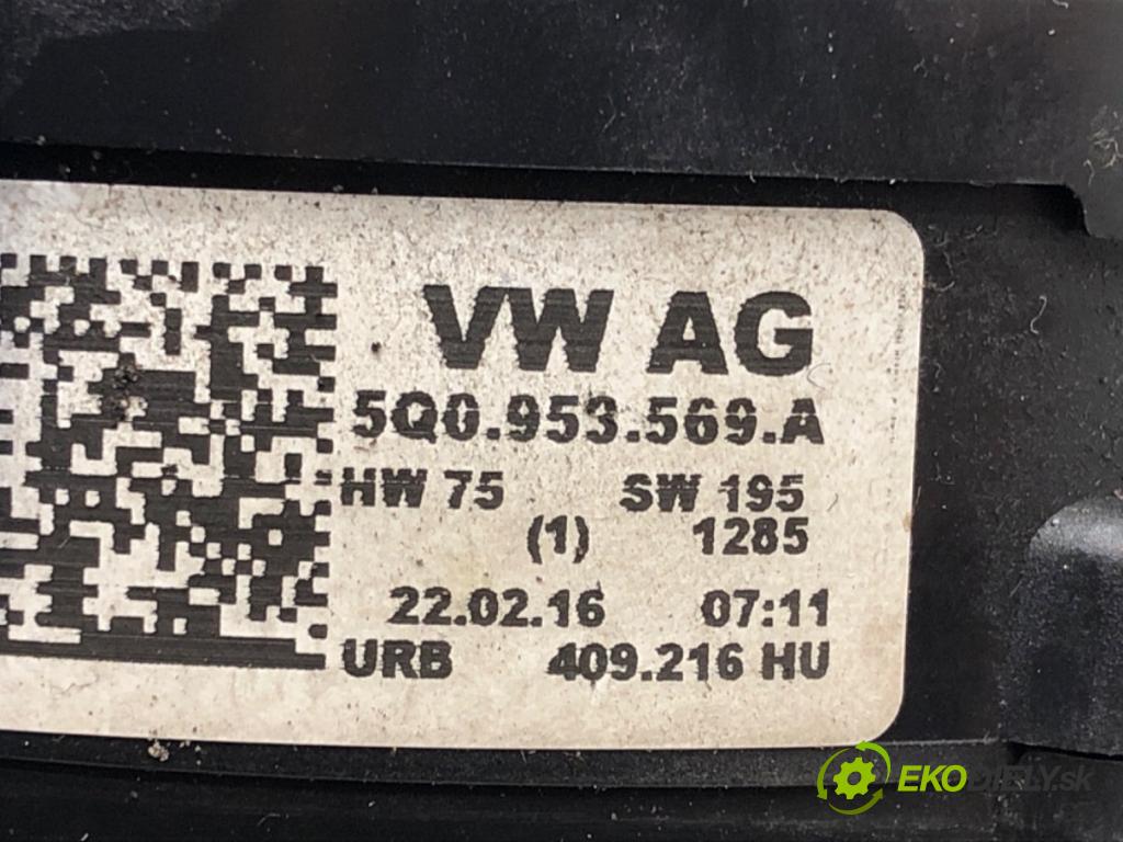 SKODA SUPERB III Kombi (3V5) 2015 - 2022    2.0 TSI 4x4 206 kW [280 KM] benzyna 2015 - 2022  Krúžok, slimák airbag 5Q0953569A (Airbagy)
