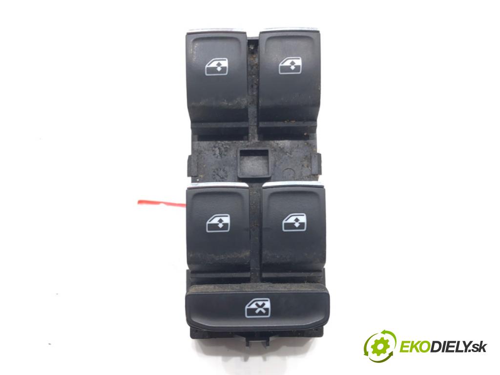 SKODA SUPERB III Kombi (3V5) 2015 - 2022    2.0 TSI 4x4 206 kW [280 KM] benzyna 2015 - 2022  Prepínač okien 5G0959857E (Prepínače, spínače, tlačidlá a ovládače kúrenia)