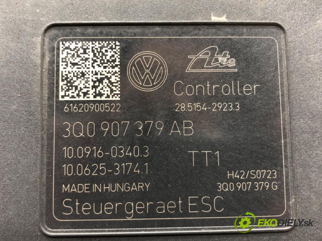 SKODA SUPERB III Kombi (3V5) 2015 - 2022    2.0 TSI 4x4 206 kW [280 KM] benzyna 2015 - 2022  Pumpa ABS 3Q0907379AB (Pumpy ABS)