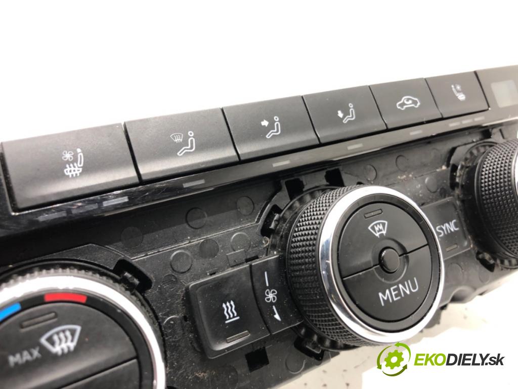 SKODA SUPERB III Kombi (3V5) 2015 - 2022    2.0 TSI 4x4 206 kW [280 KM] benzyna 2015 - 2022  Panel ovládania kúrenia 3V0907044AP (Prepínače, spínače, tlačidlá a ovládače kúrenia)