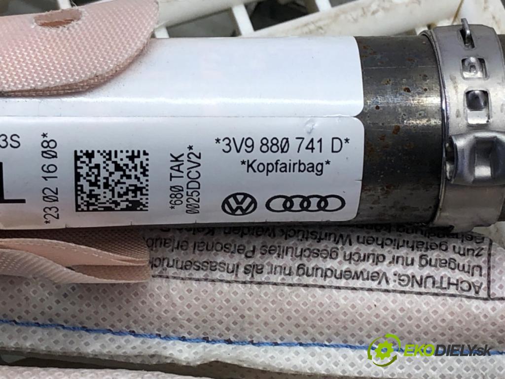 SKODA SUPERB III Kombi (3V5) 2015 - 2022    2.0 TSI 4x4 206 kW [280 KM] benzyna 2015 - 2022  palubní doska silenbloku ZÁVĚSY PÁSY: 3V0880201F
