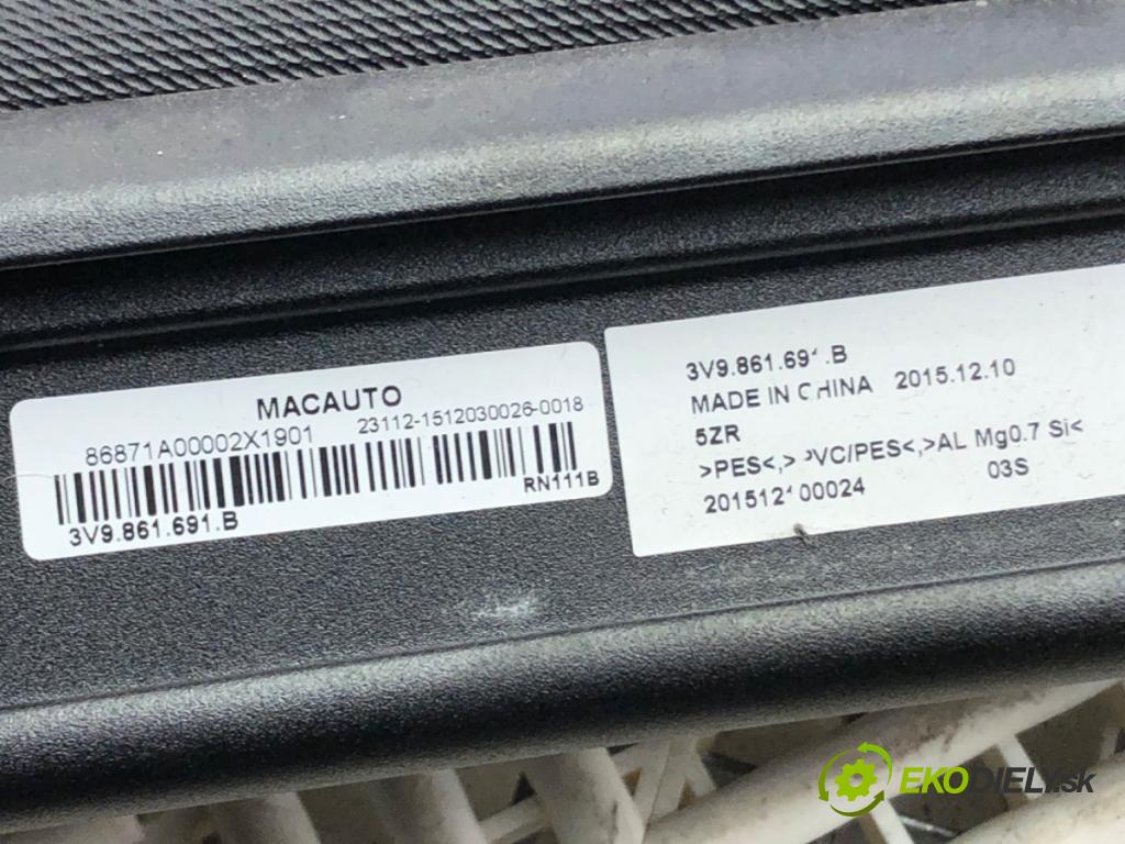 SKODA SUPERB III Kombi (3V5) 2015 - 2022    2.0 TSI 4x4 206 kW [280 KM] benzyna 2015 - 2022  Roleta sieťka  (Ostatné)