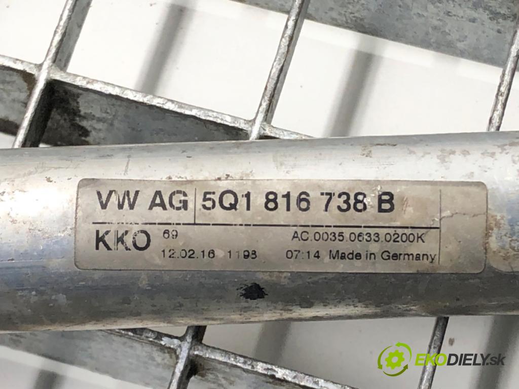 SKODA SUPERB III Kombi (3V5) 2015 - 2022    2.0 TSI 4x4 206 kW [280 KM] benzyna 2015 - 2022  rúrka klimatizácie 5Q1816738B (Rúrky klimatizácie)