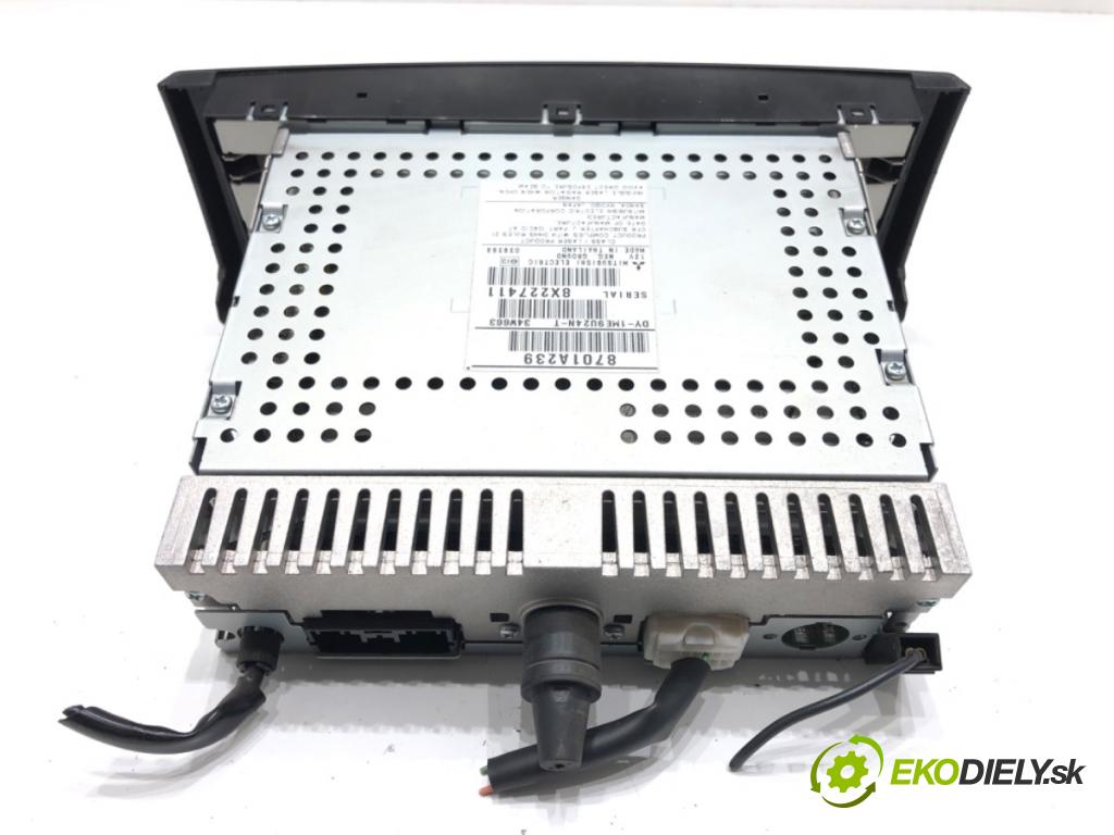 MITSUBISHI COLT VI (Z3_A, Z2_A) 2002 - 2012    1.3 70 kW [95 KM] benzyna 2004 - 2012  RADIO 8701A239 (Audio zariadenia)