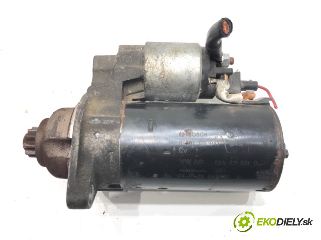 VW POLO (9N_, 9A_) 2001 - 2014    1.9 TDI 74 kW [101 KM] olej napędowy 2001 - 2009  Štartér 02A911024D (Štartéry)