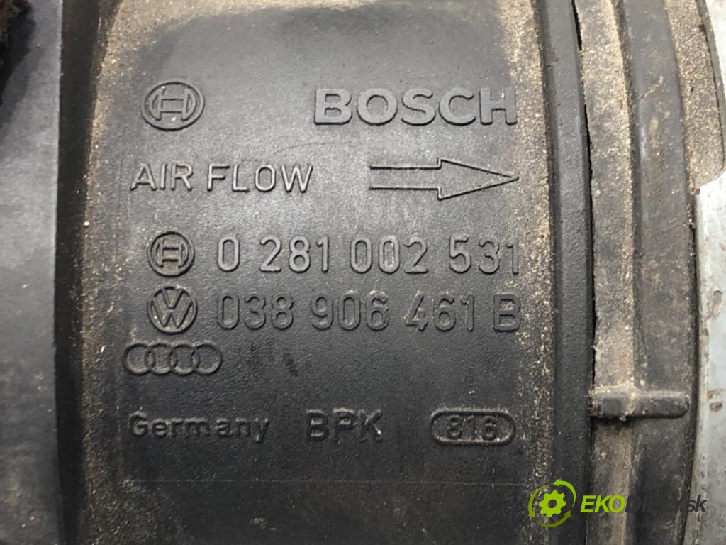 VW POLO (9N_, 9A_) 2001 - 2014    1.9 TDI 74 kW [101 KM] olej napędowy 2001 - 2009  Váha vzduchu 038906461B (Váhy vzduchu)