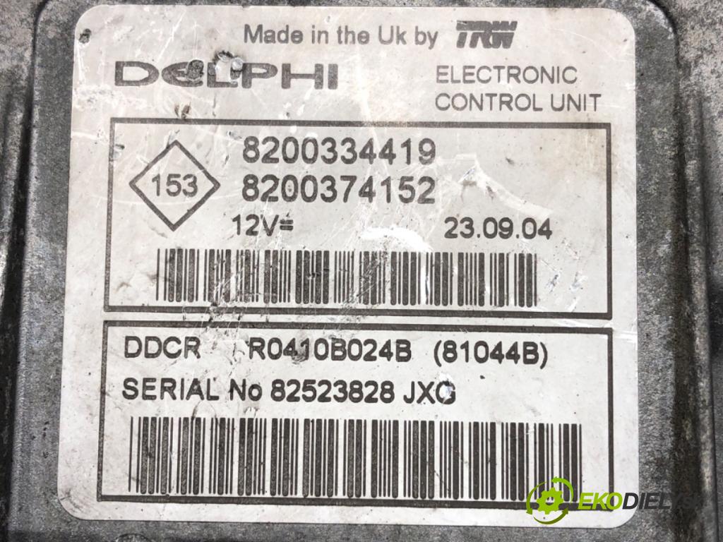 NISSAN MICRA III (K12) 2002 - 2010    1.5 dCi 48 kW [65 KM] olej napędowy 2003 - 2010  riadiaca jednotka Motor 8200334419 (Riadiace jednotky)