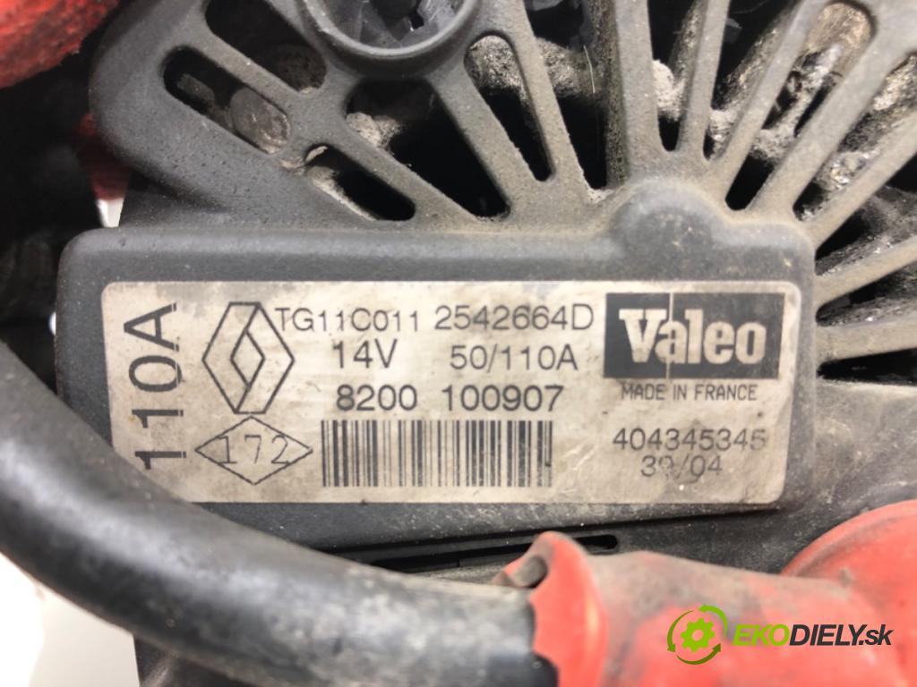 NISSAN MICRA III (K12) 2002 - 2010    1.5 dCi 48 kW [65 KM] olej napędowy 2003 - 2010  Alternátor 8200100907 (Alternátory)