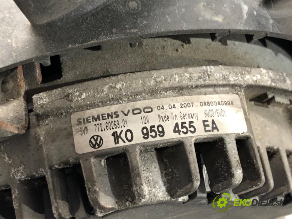 VW PASSAT B6 Variant (3C5) 2005 - 2011    1.9 TDI 77 kW [105 KM] olej napędowy 2005 - 2010  ventilátor chladiče 1K0959455EA (Ventilátory)