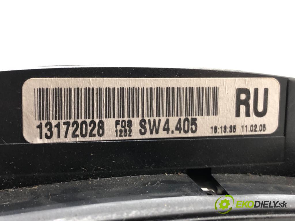 OPEL ASTRA H GTC (A04) 2005 - 2010    1.9 CDTi (L08) 110 kW [150 KM] olej napędowy 2005 - 2010  Prístrojovka 13172028 (Prístrojové dosky, displeje)