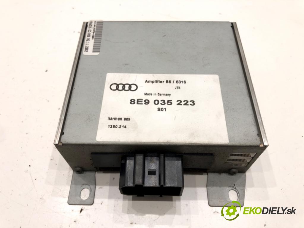 AUDI A4 B6 (8E2) 2000 - 2005    1.9 TDI 96 kW [130 KM] olej napędowy 2000 - 2004  Zosilňovač 8E9035223 (Zosilňovače)