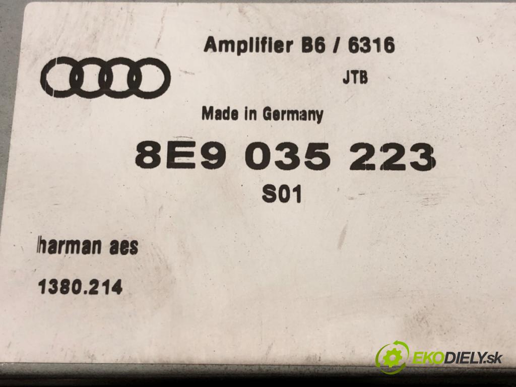 AUDI A4 B6 (8E2) 2000 - 2005    1.9 TDI 96 kW [130 KM] olej napędowy 2000 - 2004  Zosilňovač 8E9035223 (Zosilňovače)