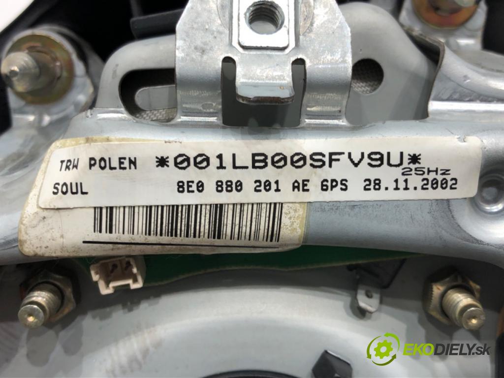 AUDI A4 B6 (8E2) 2000 - 2005    1.9 TDI 96 kW [130 KM] olej napędowy 2000 - 2004  AirBag volantu 8E0880201AE (Airbagy)