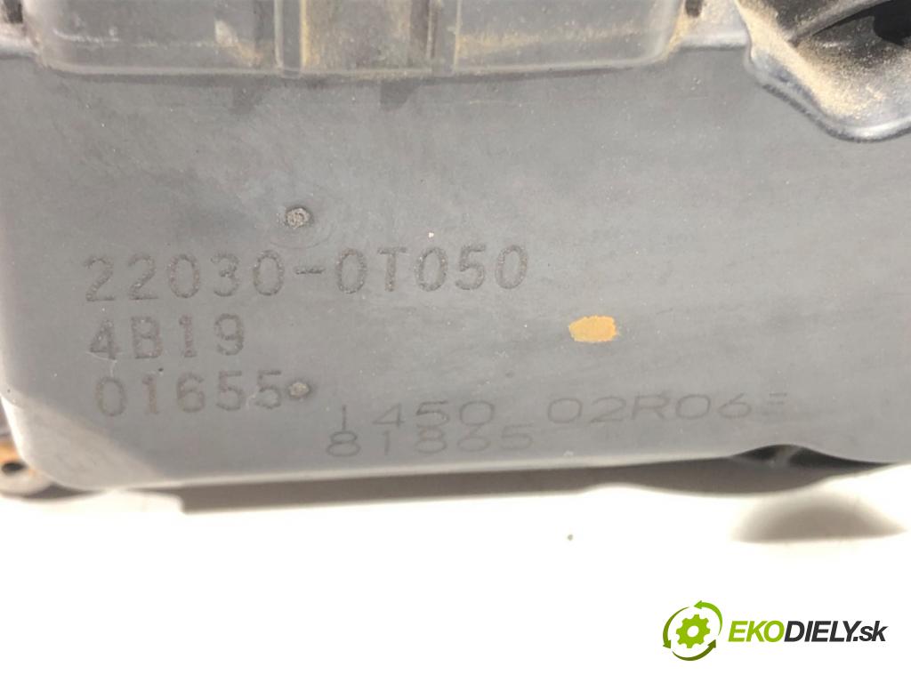 TOYOTA AURIS (_E18_) 2012 - 2018    1.6 (ZRE181_, ZRE185_) 97 kW [132 KM] benzyna 2012 - 2018  Škrtiaca klapka 22030-0T050 (Škrtiace klapky)