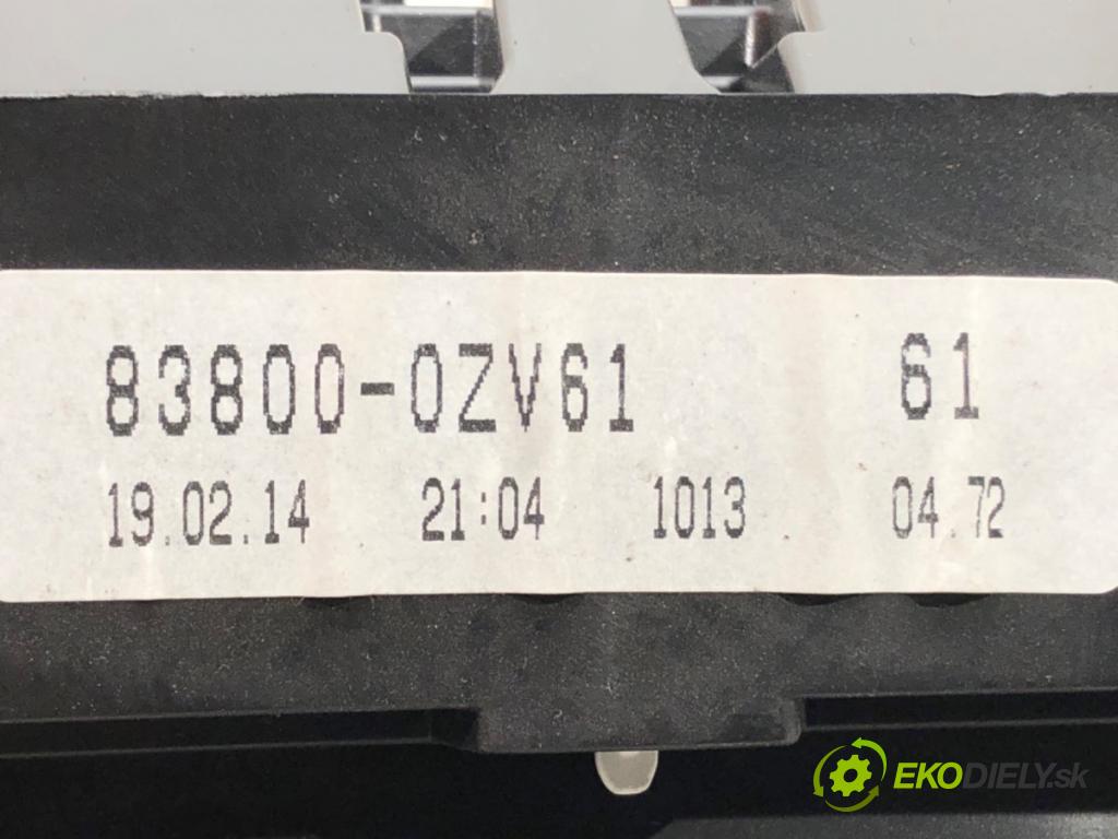 TOYOTA AURIS (_E18_) 2012 - 2018    1.6 (ZRE181_, ZRE185_) 97 kW [132 KM] benzyna 2012 - 2018  Prístrojovka 83800-0ZV61 (Prístrojové dosky, displeje)
