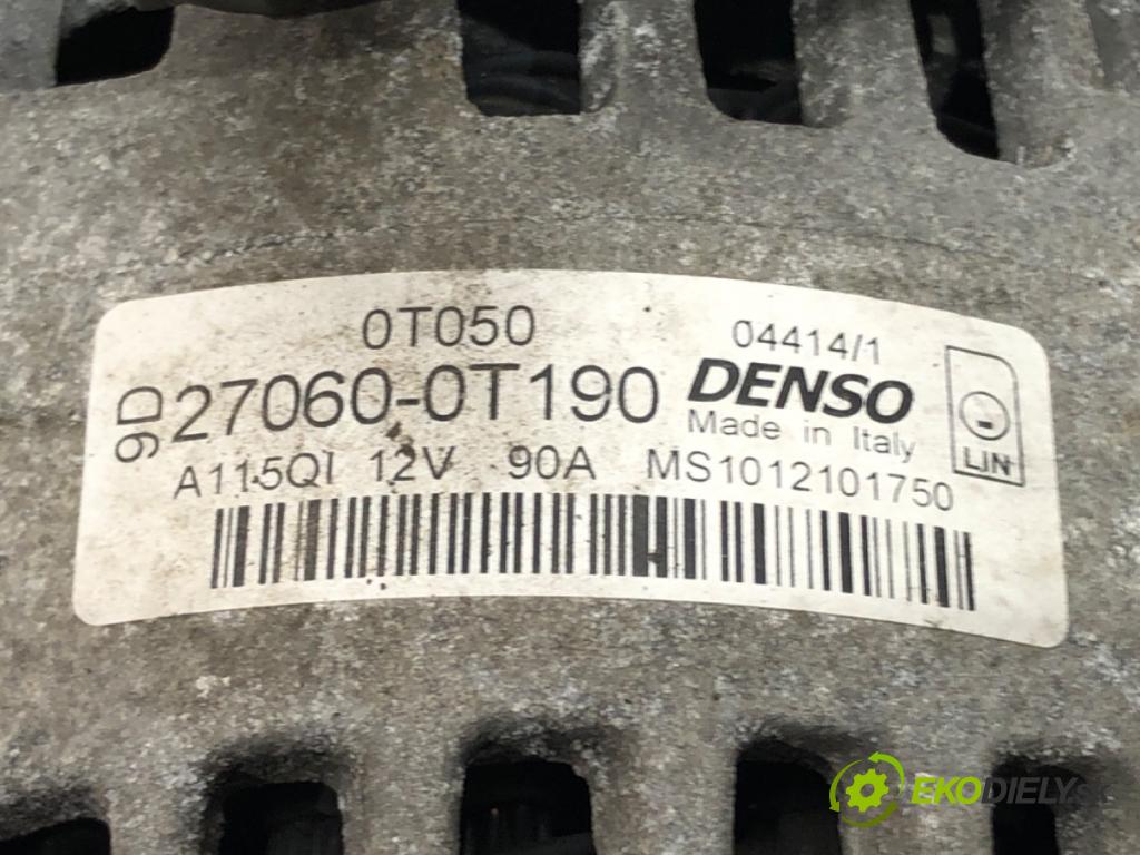 TOYOTA AURIS (_E18_) 2012 - 2018    1.6 (ZRE181_, ZRE185_) 97 kW [132 KM] benzyna 2012 - 2018  Alternátor 27060-0T190 (Alternátory)