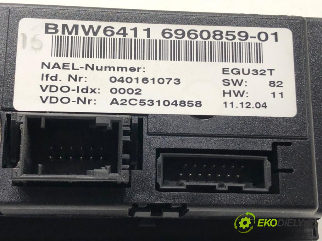 BMW 1 (E87) 2003 - 2013    116 i 85 kW [115 KM] benzyna 2004 - 2011  Panel ovládania kúrenia 6960859 (Prepínače, spínače, tlačidlá a ovládače kúrenia)