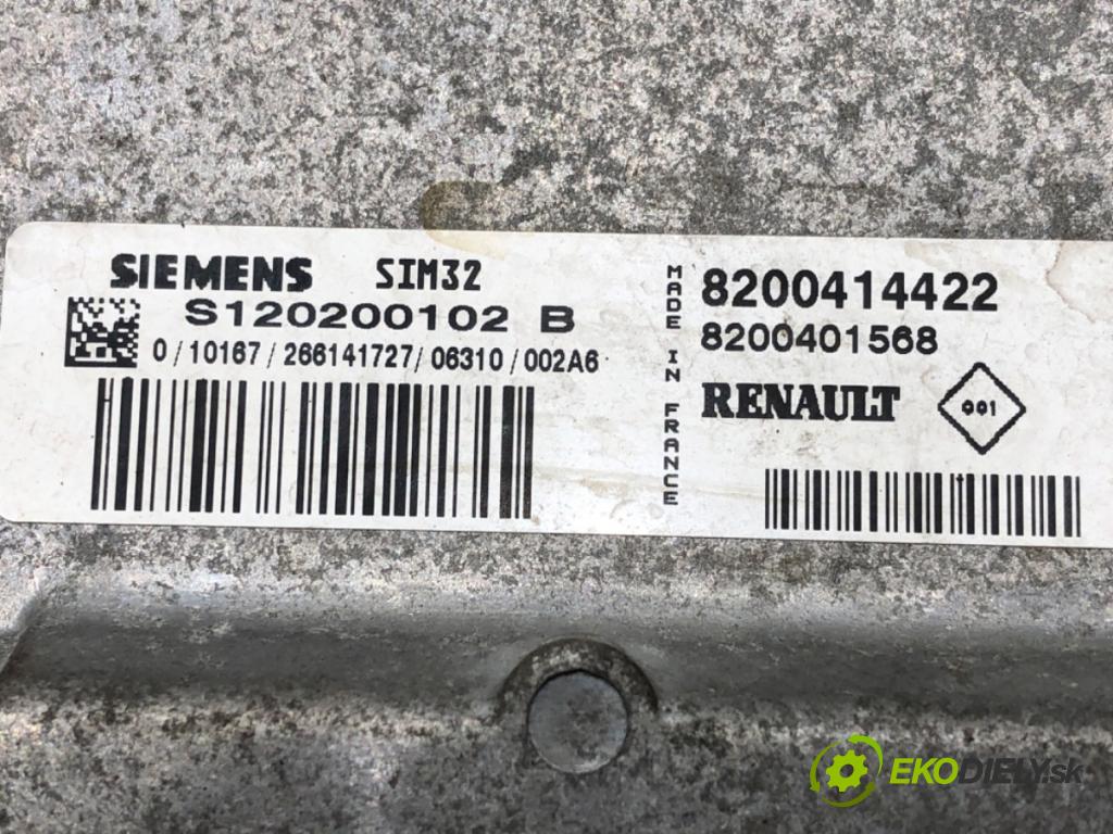RENAULT MODUS / GRAND MODUS (F/JP0_) 2004 - 2022    1.2 (JP0C, JP0K, FP0C, FP0K, FP0P, JP0P, JP0T) 55 kW [75 KM] benzyna 2004 - 2022  riadiaca jednotka Motor 8200414422 (Riadiace jednotky)